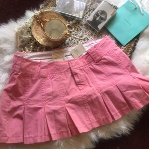 NWT Vintage Abercrombie & Fitch Y2k Pleated Micro Mini Academia Clueless Skirt 2